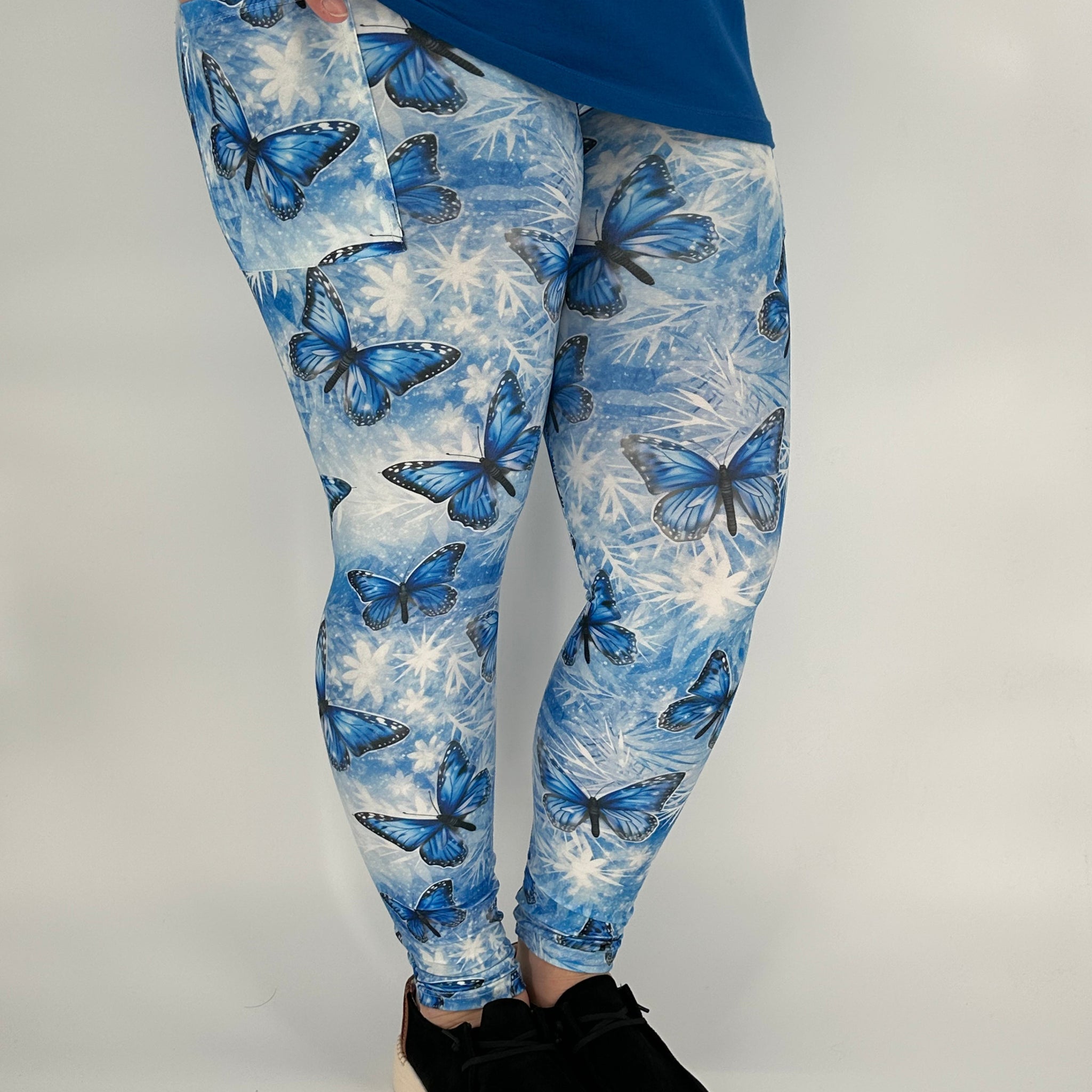 Snowflake Butterfly Leggings w/ Pockets