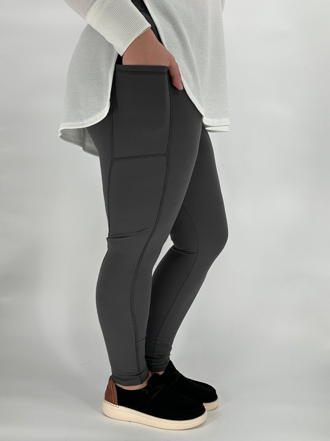 Charcoal Sports Pocket Leggings