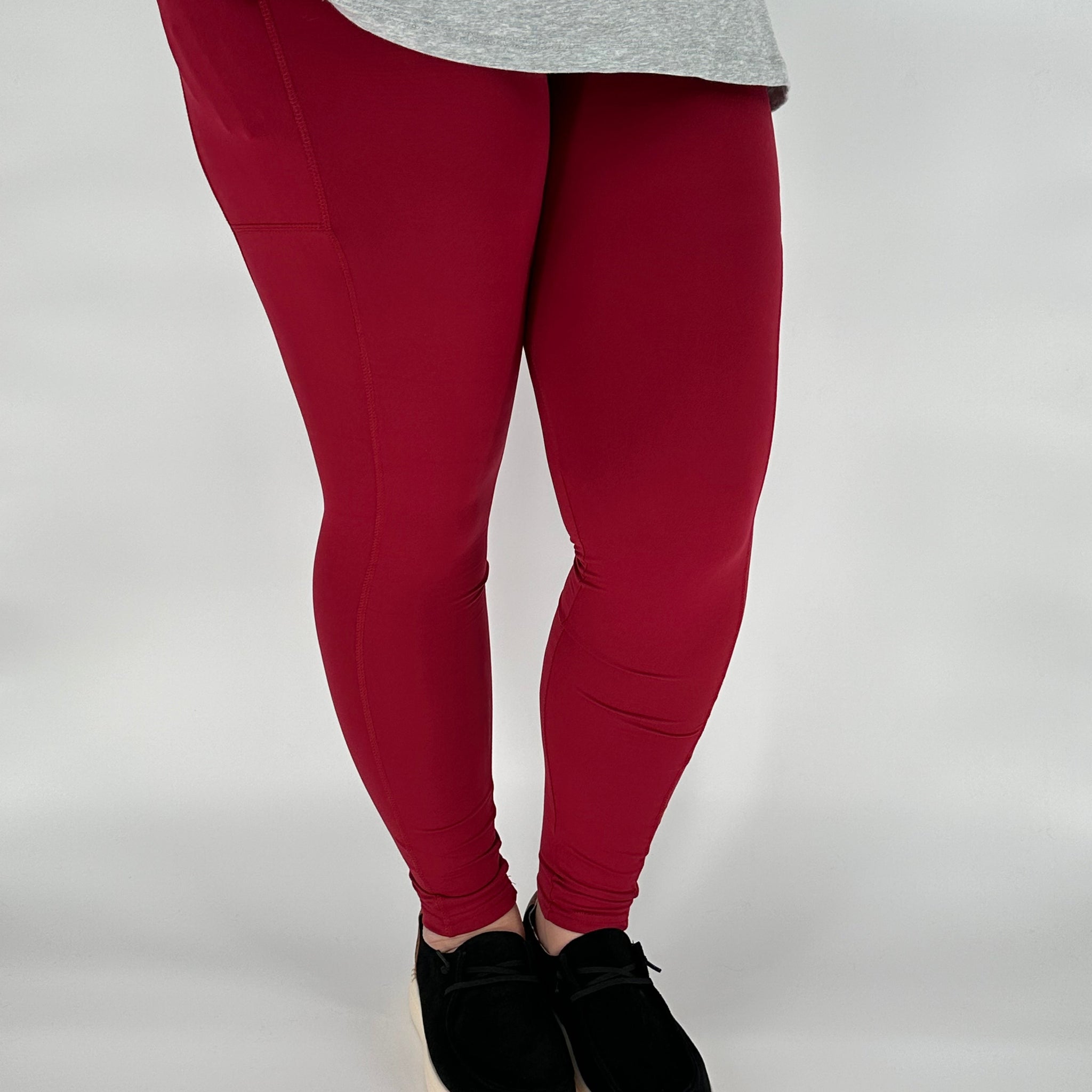 Cranberry Sport Pocket Leggings