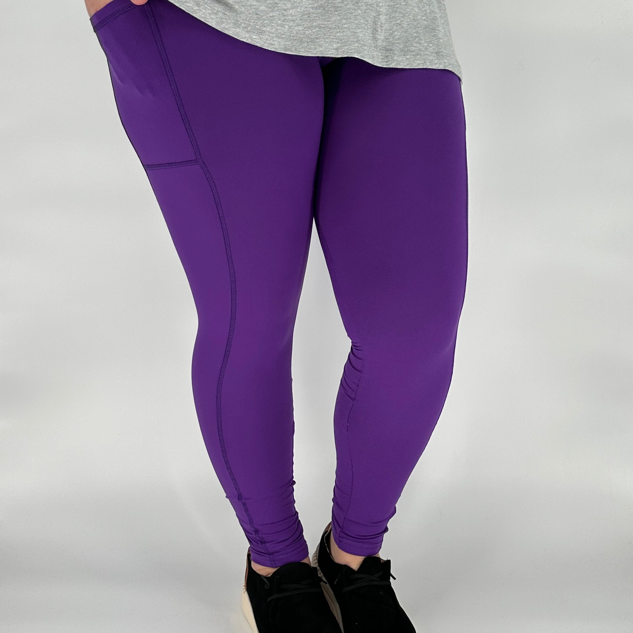 Purple Sport Pocket Leggings