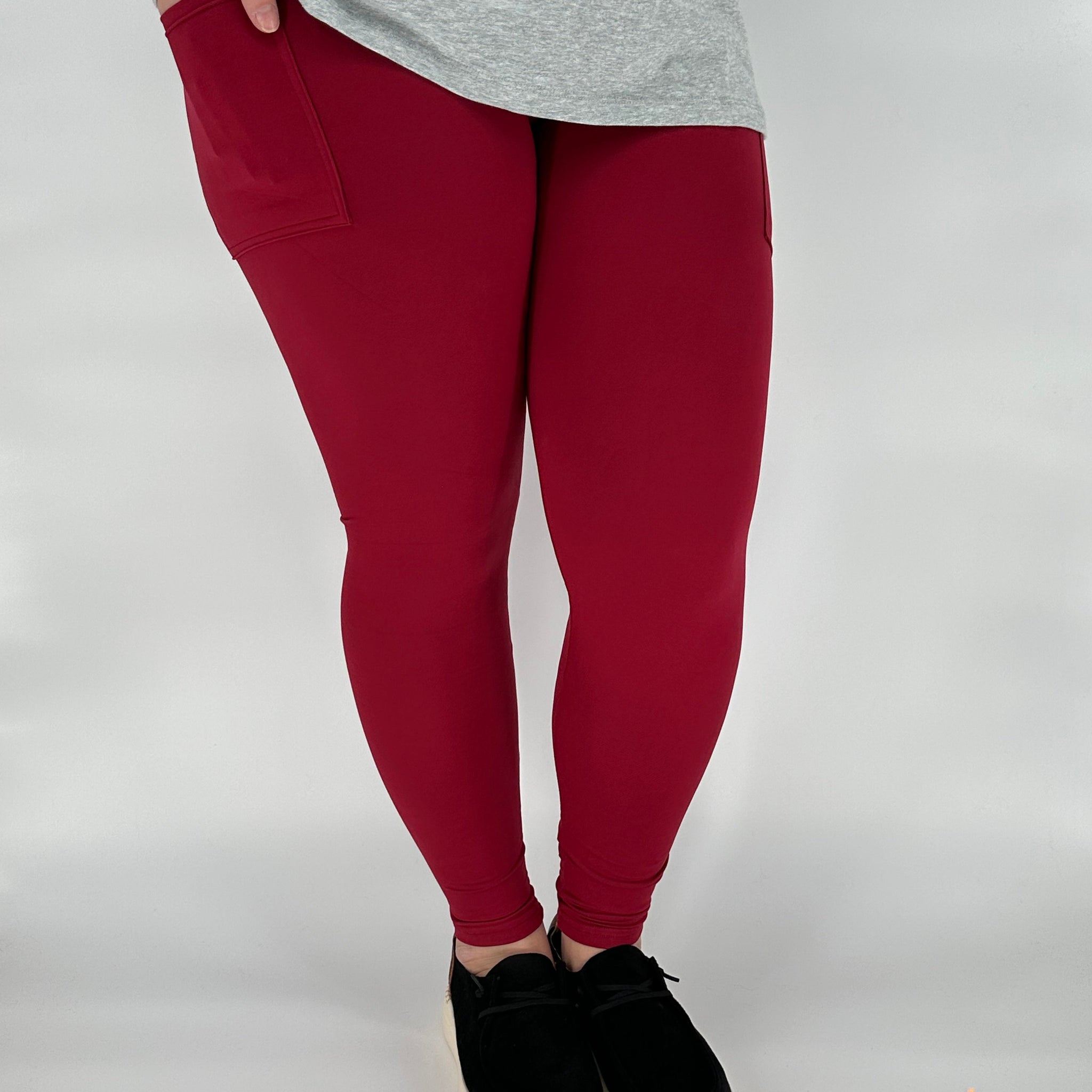 Cranberry Pocket Leggings