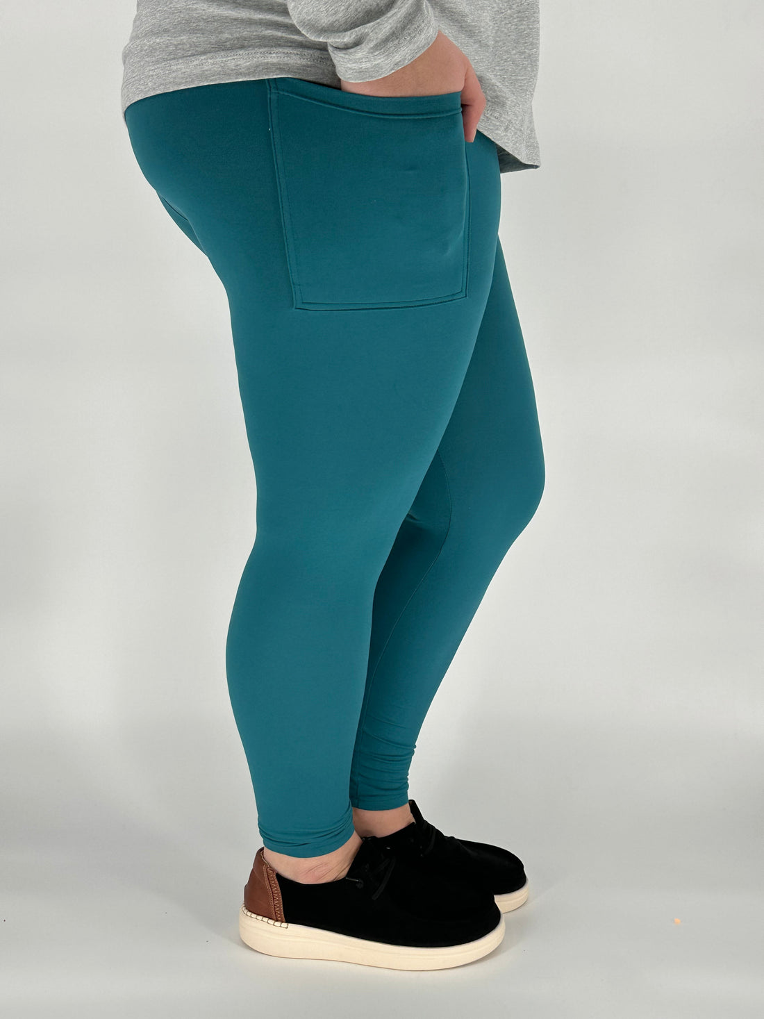 Teal Pocket Leggings