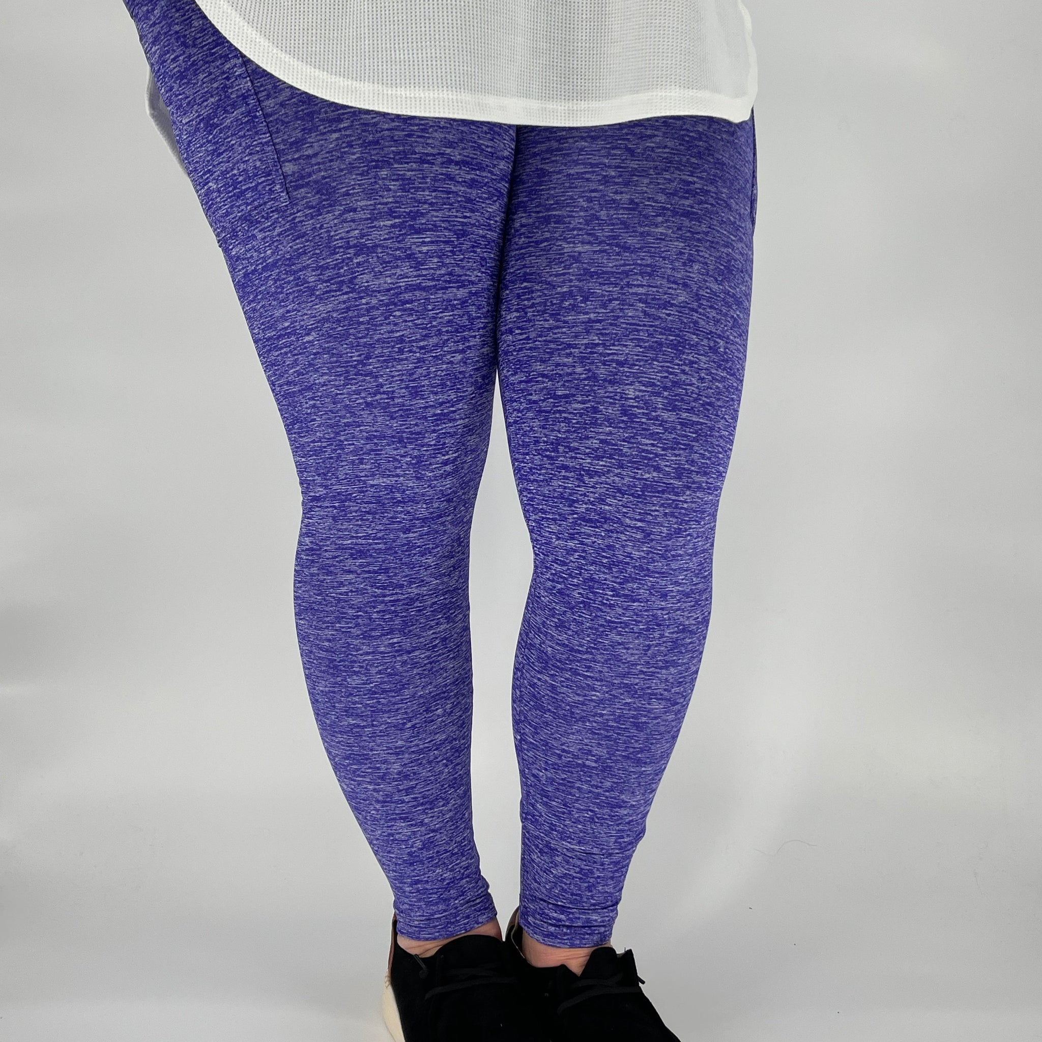 Purple Fleece Leggings w/ Pockets