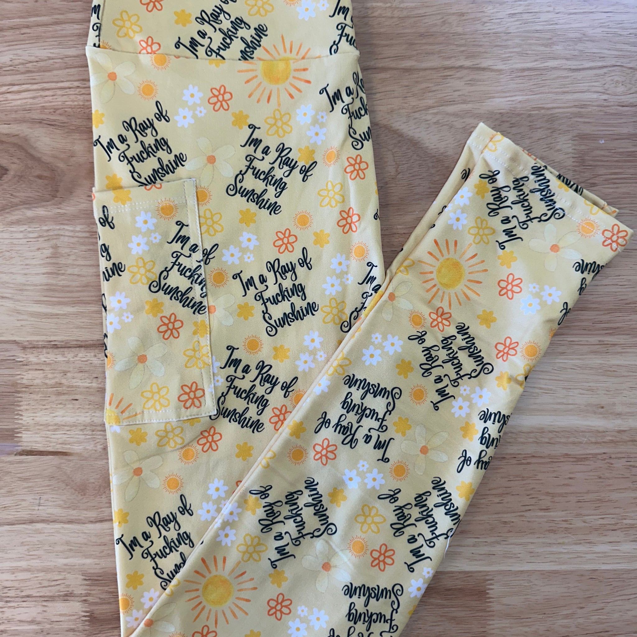 Ray of F*** Sunshine Leggings w/ Pockets