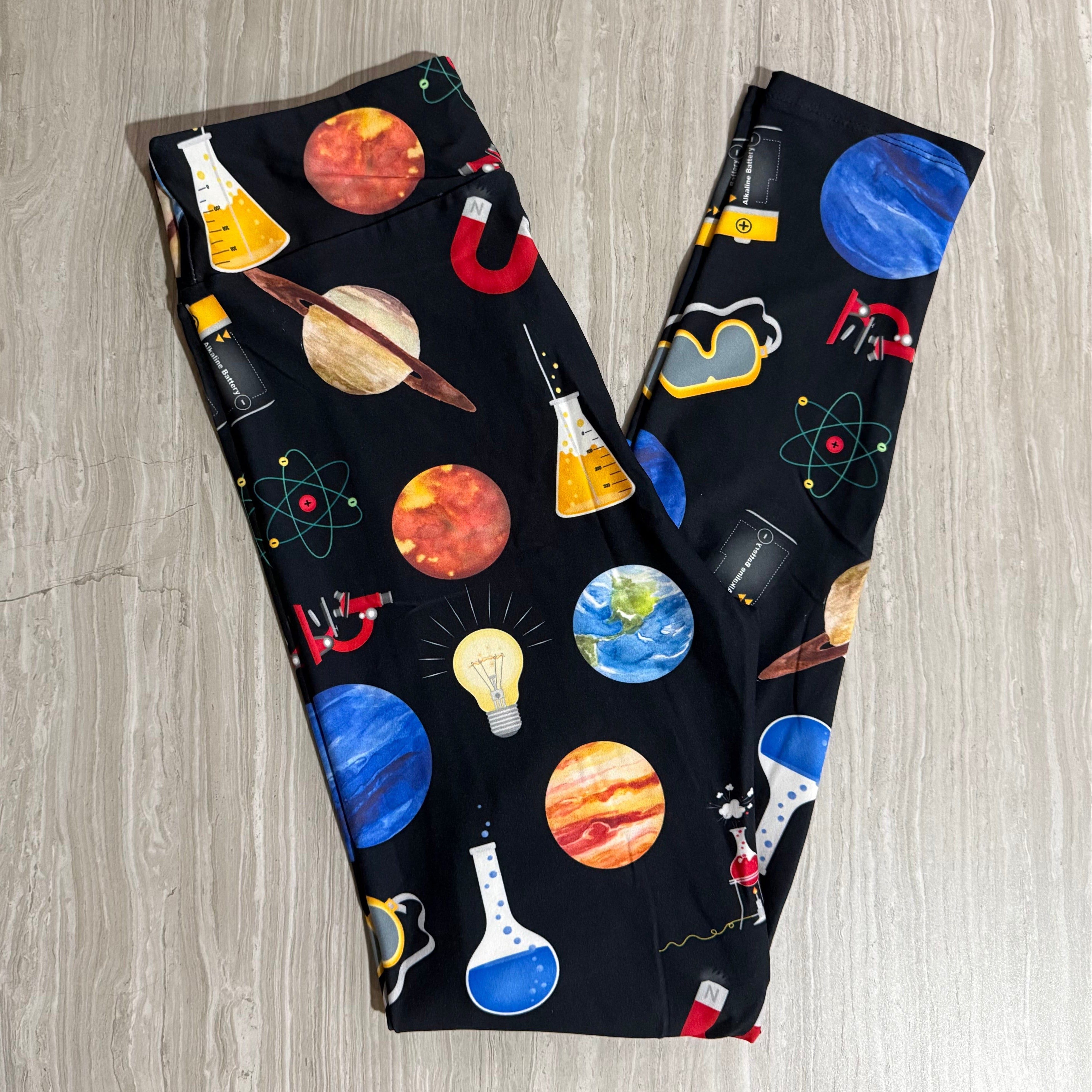 Scient Chemistry Class Print High Waisted Leggings