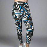 Thin Blue Line Flag Print Soft Leggings - Comfortable & Supportive for Everyday Wear - Capri or Full Length