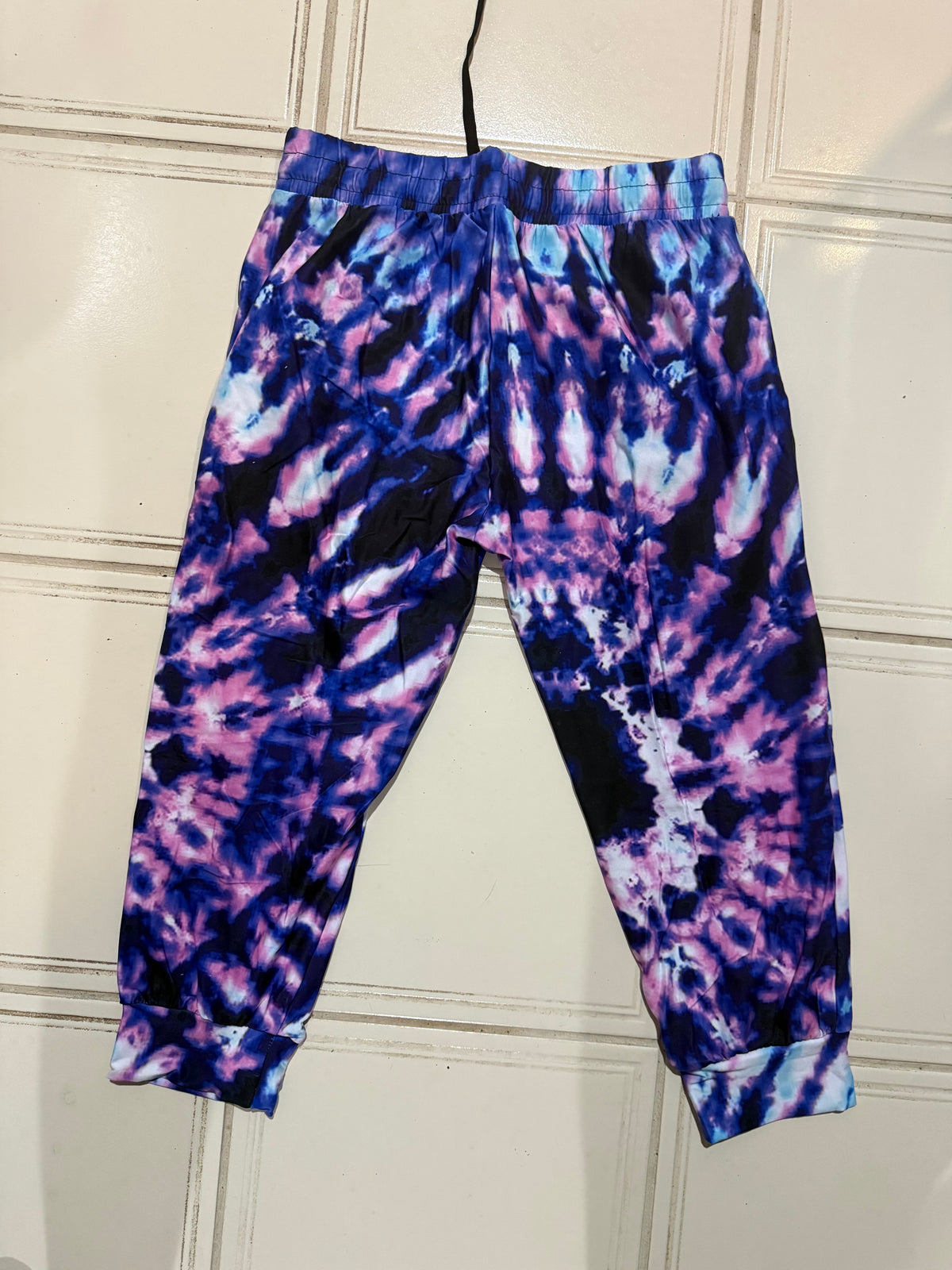 Tie Dye Print Capri Joggers