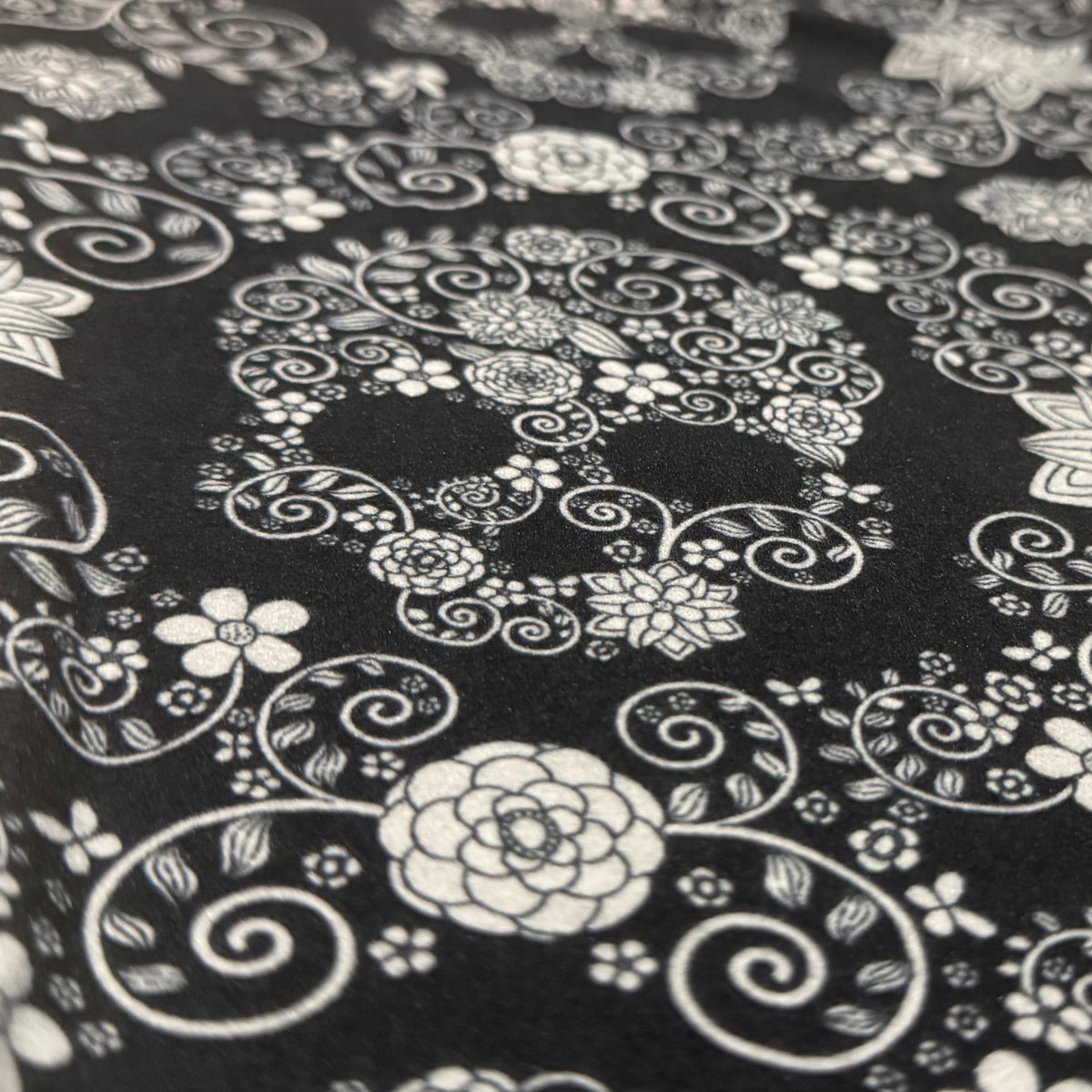 Hidden Floral Skull Print Soft Leggings