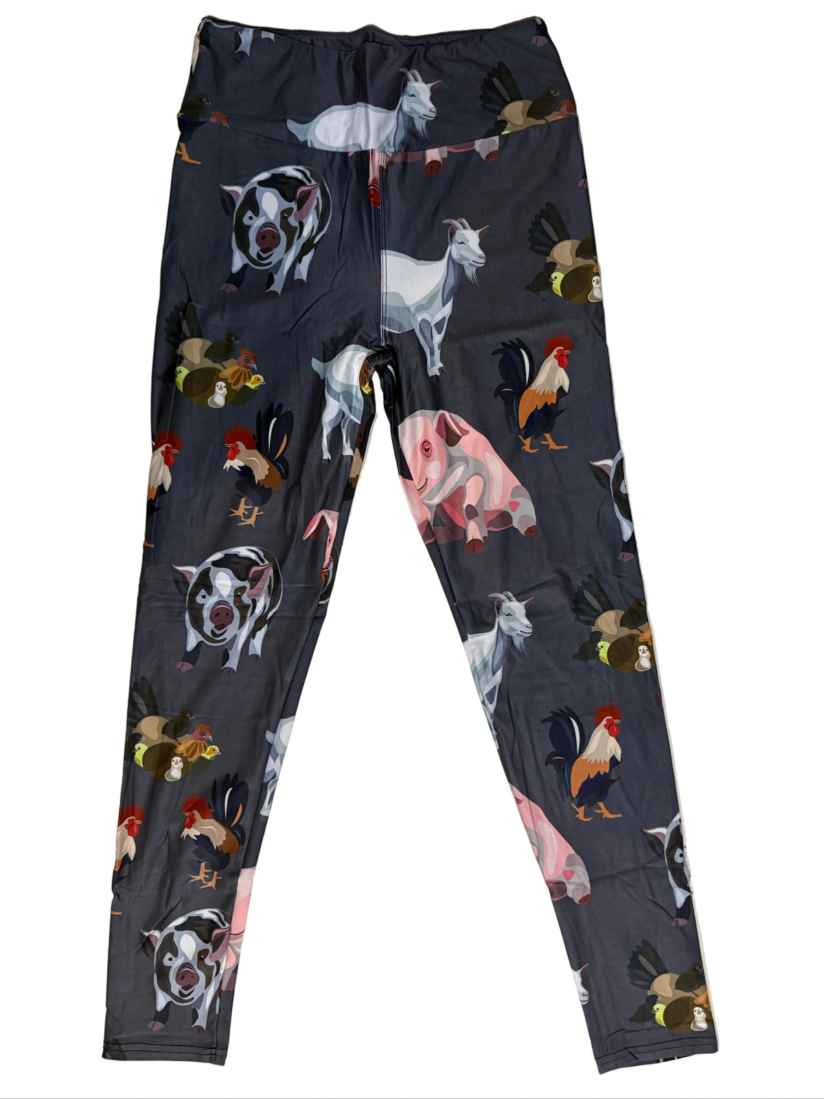 Farm Life Animals Print Soft Leggings