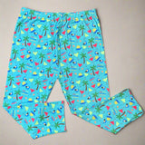 Got Salt? Five O'clock Margarita Print Blue Soft Capri Leggings