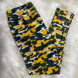 Packers Green & Yellow Camo Print Soft Leggings