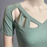 Ice Mint Cut Out Top