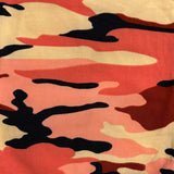 Orange Camo Print Leggings