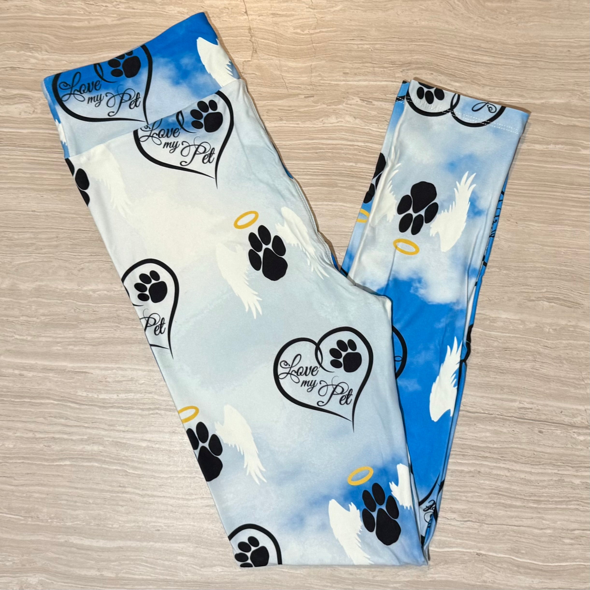 Love My Pet - Pet Loss Print Soft Leggings