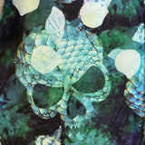 Mermaid Skull Print Soft Leggings w/ Yoga Band Pocket