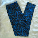 Frozen Snowflake Skull Print Leggings