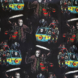 Halloween Horror Movie Murder Van Gang Print Soft Leggings