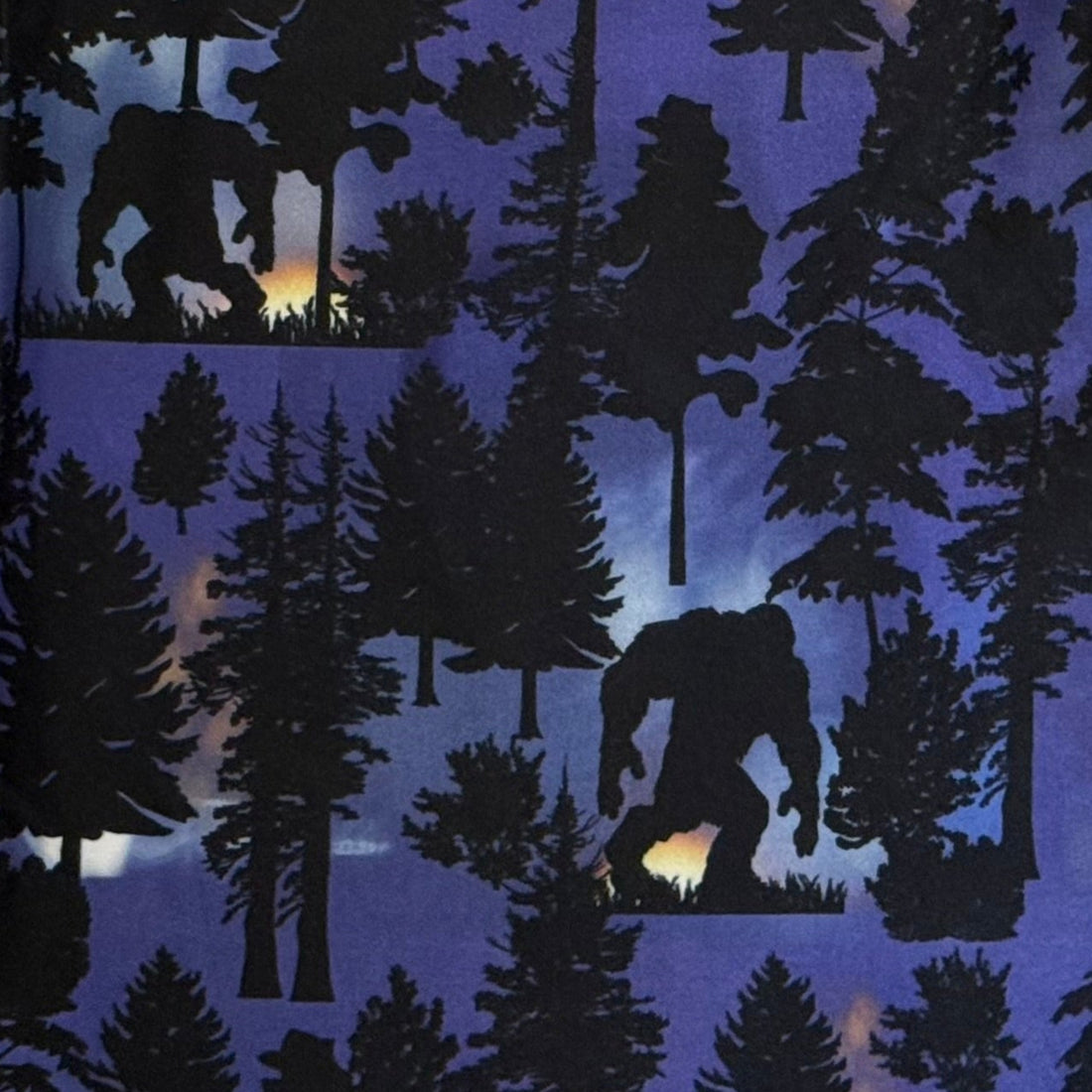 Bigfoot Sighting In The Forest Print Soft Leggings