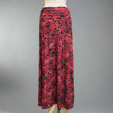 Grunge Skulls Red Print Maxi Skirt / Strapless Dress