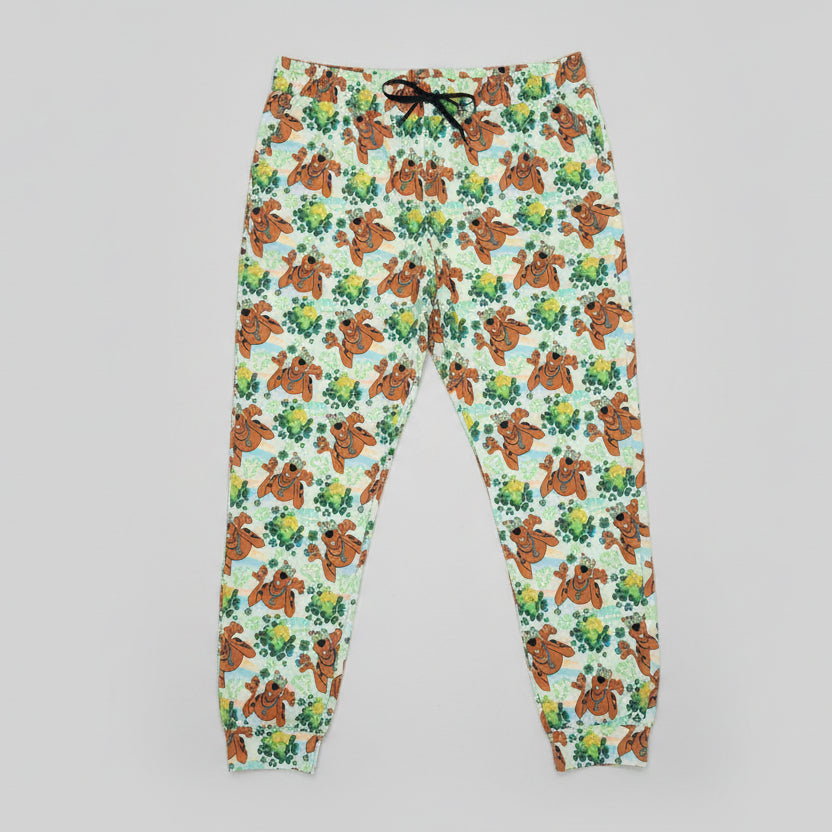 St. Patty Lucky Scooby Print Joggers w/ Pockets