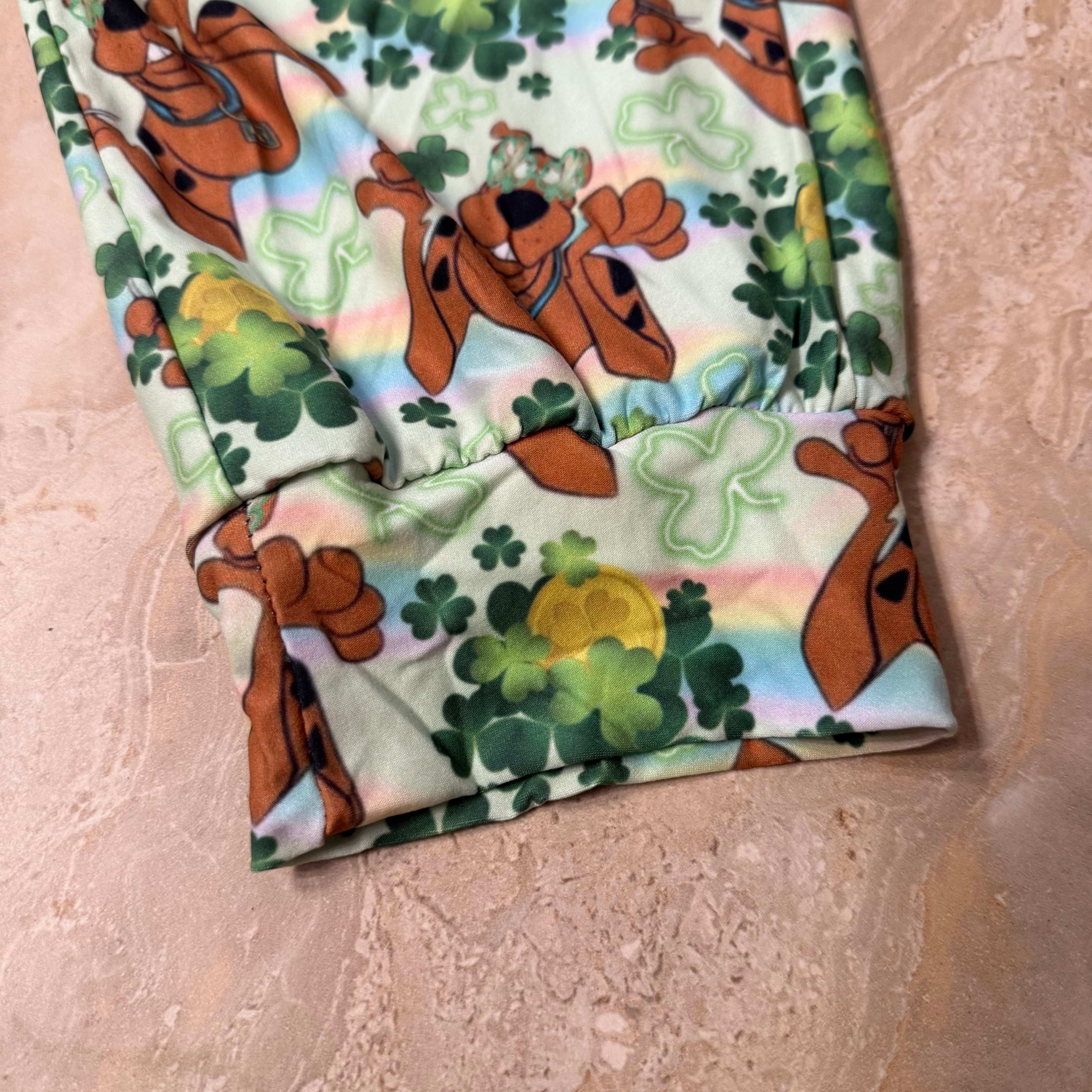 St. Patty Lucky Scooby Print Joggers w/ Pockets
