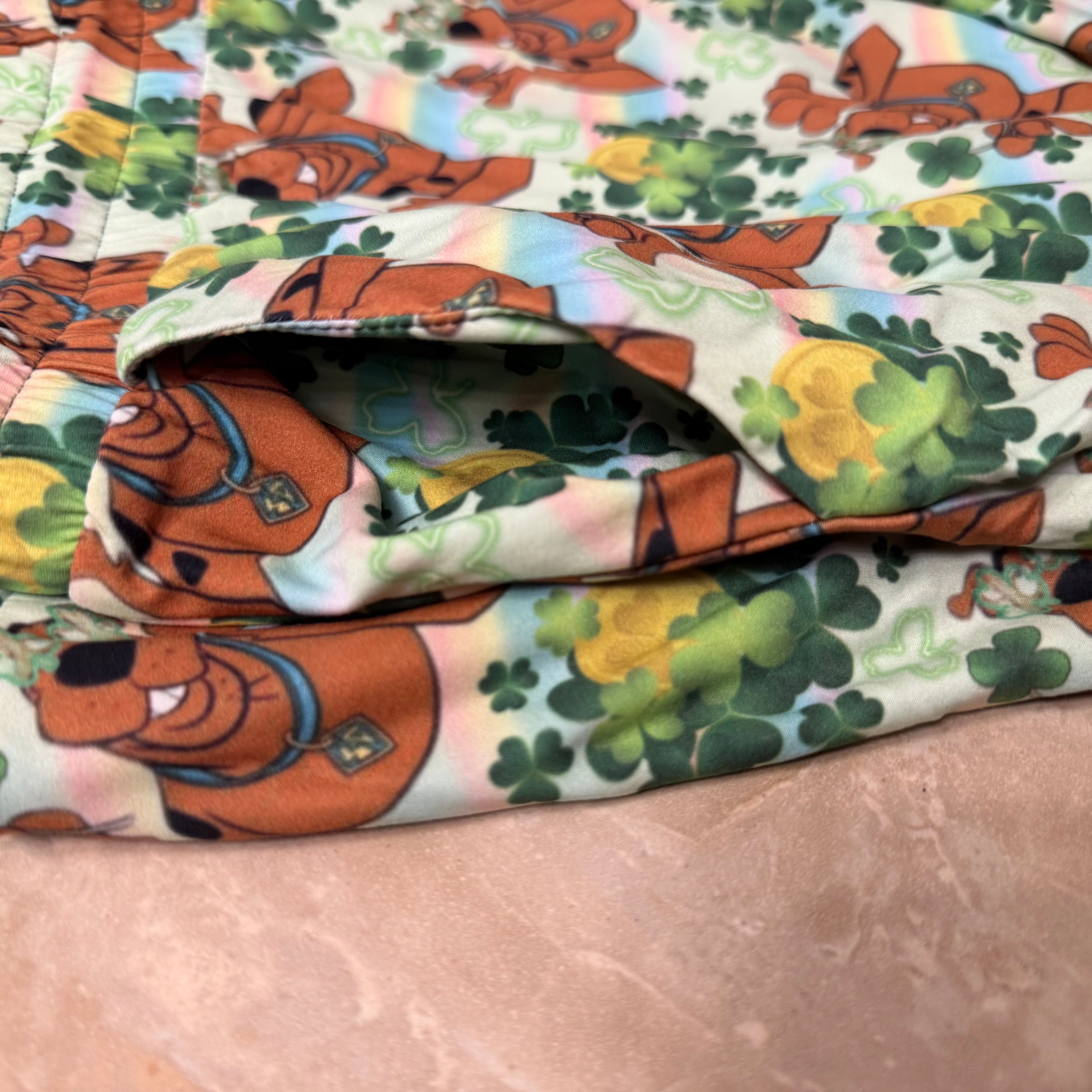 St. Patty Lucky Scooby Print Joggers w/ Pockets