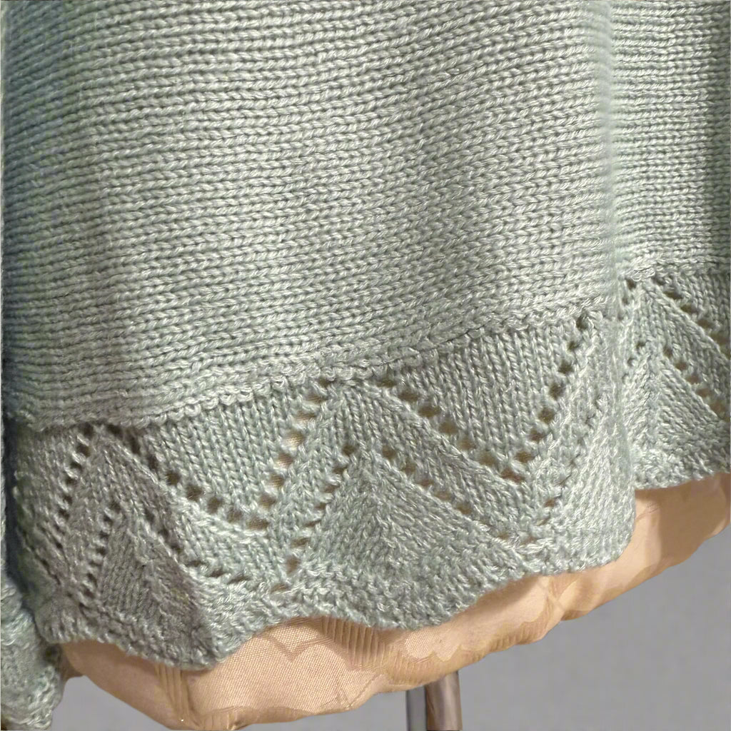 Oversized V-neck Dolman Knit Mint Sweater
