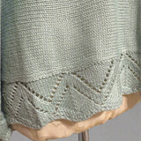 Oversized V-neck Dolman Knit Mint Sweater