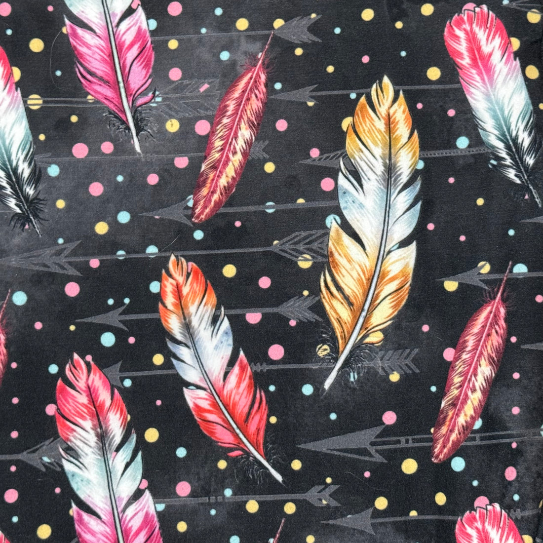 Feathers & Arrows Polka Dot Print Soft Leggings