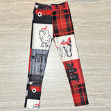 Farm Life Red Soft Leggings