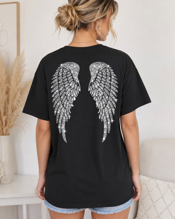 Halftone Angel Wings Tshirt