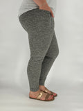 Gray Fleece Leggings w/ Pockets