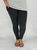 Black Heathered Fleece Leggings w/ Pockets