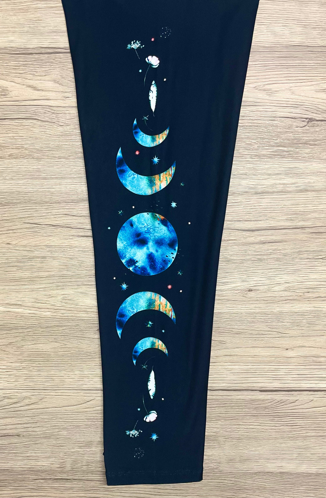 RTS - Moon Phase Side Design Leggings w/ Pockets