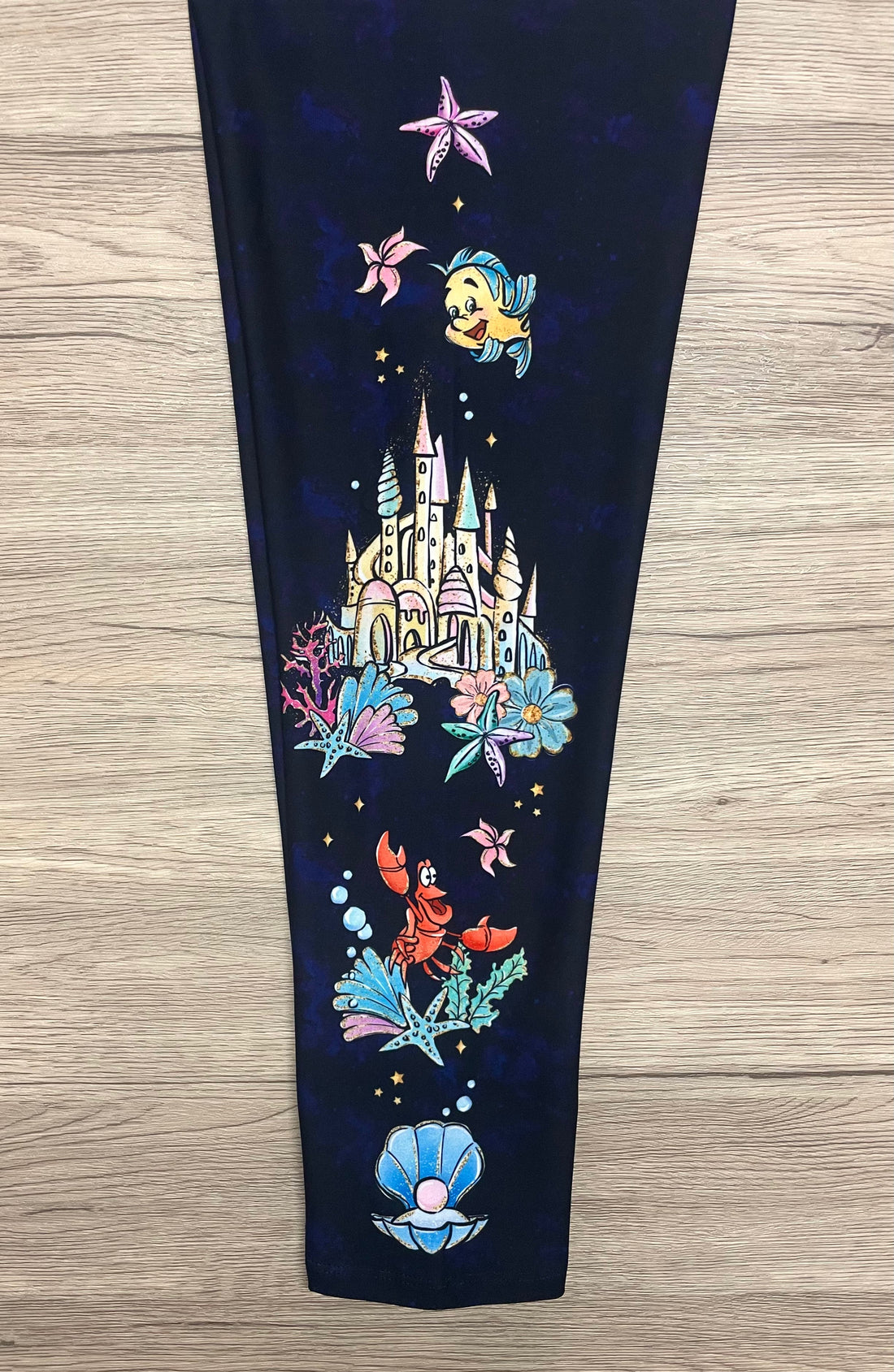 RTS - Mermaid Side Design Leggings w/ Pockets