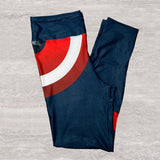 Captain America Cosplay Print Easy Halloween Costume Soft Leggings