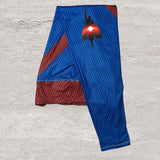 Superman Cosplay Print Easy Halloween Costume Soft Leggings