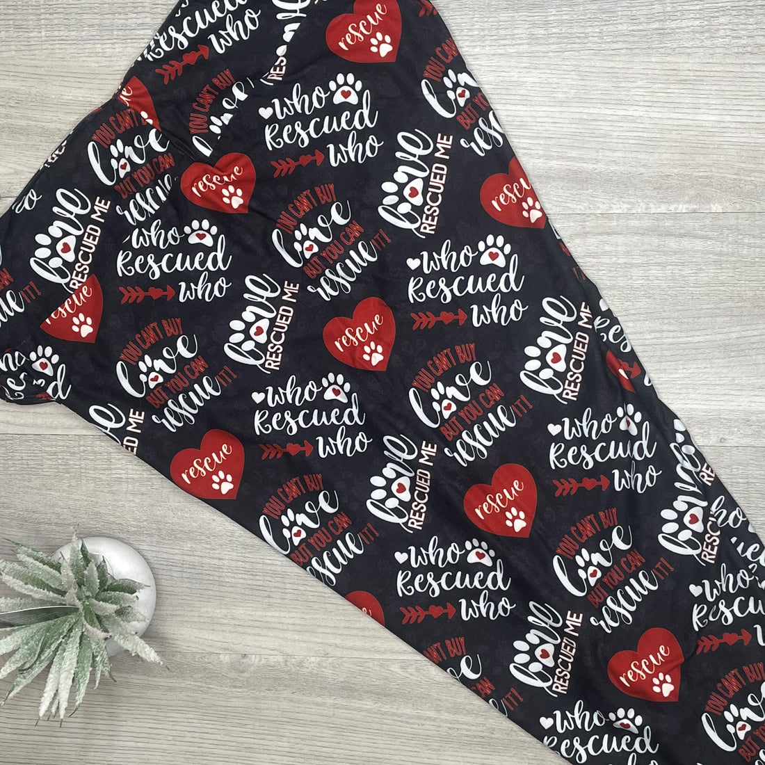 Who Rescued Who? Print Leggings