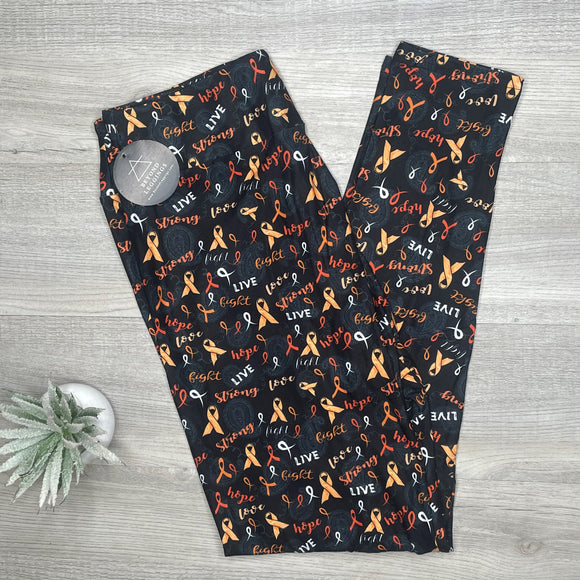 Orange Ribbon leggings