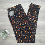 Orange Ribbon leggings