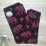 Ombre Sunset Bear Paisley Print Leggings