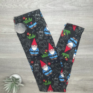 Garden Gnome Print Soft Leggings