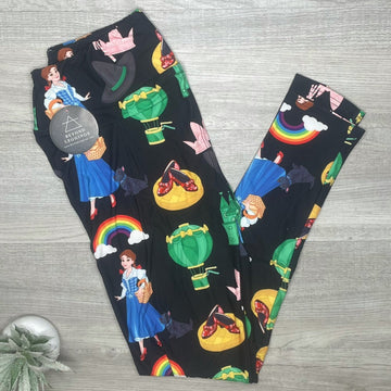 Wizard of Oz Themed Print Soft Leggings