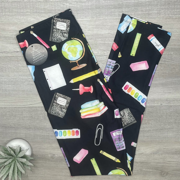 School Supplies Leggings