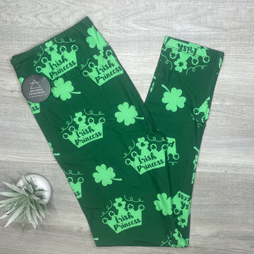 Irish Princess Print Soft Leggings