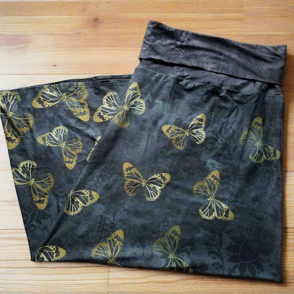 Golden Butterflies Maxi Skirt