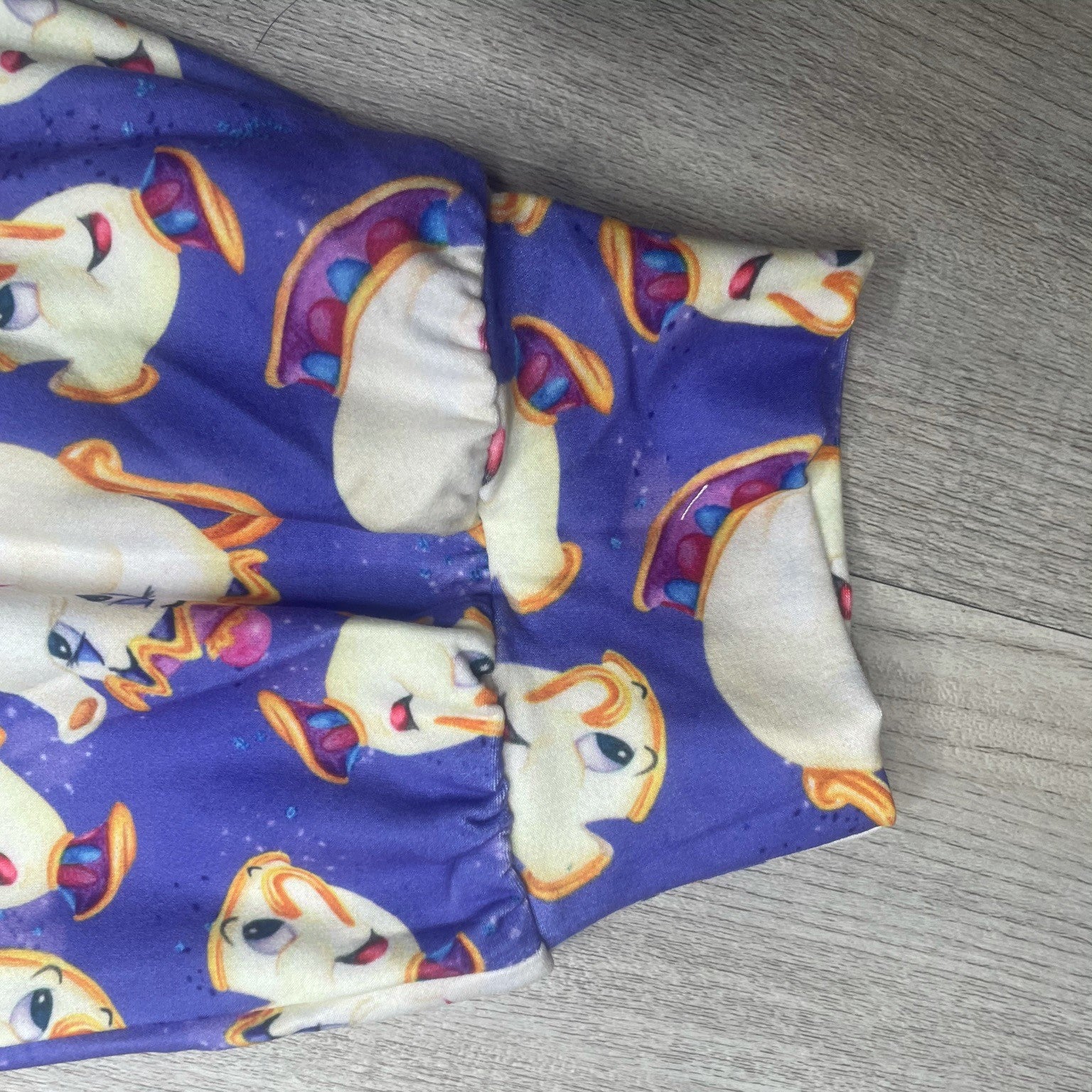 Ms Potts and Chip Purple Capri Joggers w/ Pockets