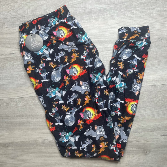 Tom & Jerry Print Joggers w/ Pockets