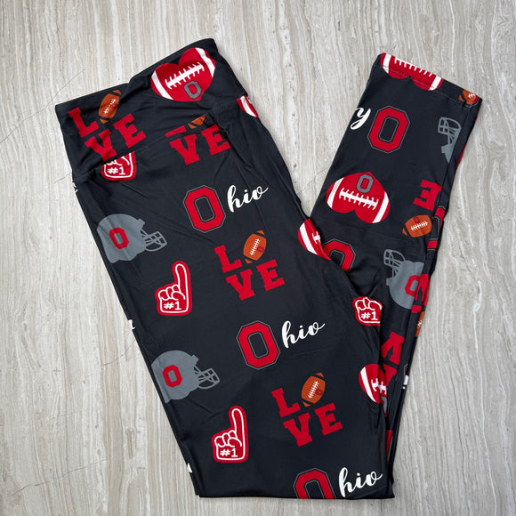 Buckeye Print Soft Leggings