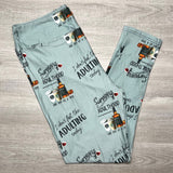 Surviving Adulthood Print Gray Leggings
